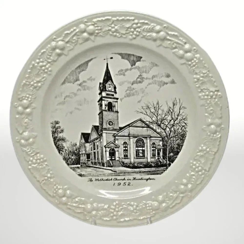 Collectors 10" Memory Plate The Methodist Church in Huntington 1952 10-Inch